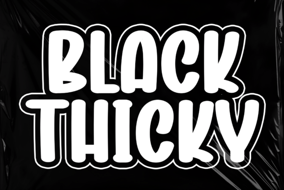 Black Thicky: A Playful Font with Serious Design Potential