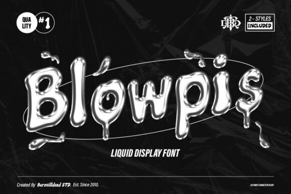 Blowpis: A Bold Display Font That Melts the Ordinary