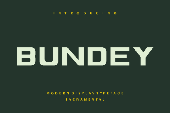 Bundey: A Bold Typeface for Modern Design Needs