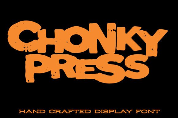 Chonky Press: The Bold, Gritty Font for High-Impact Design