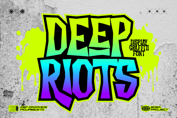 Deep Riots: A Bold Typeface for Urban Expression