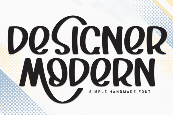 Designer Modern: A Bold Handwritten Typeface for Creative Expression