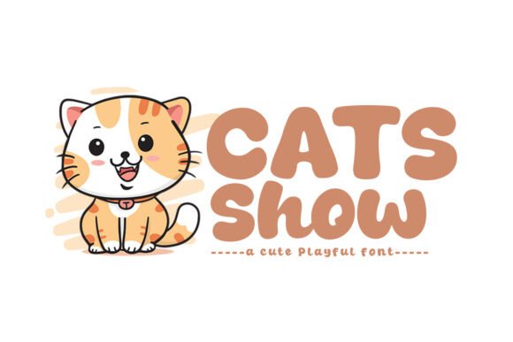Discover the Charm of Cats Show: A Versatile Display Font for Creative Designs