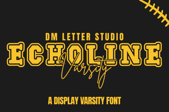Echoline Varsity: Retro Sports Typography with Modern Flair