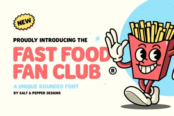 Fast Food Fan Club: A Playful Font for Bold Design Projects