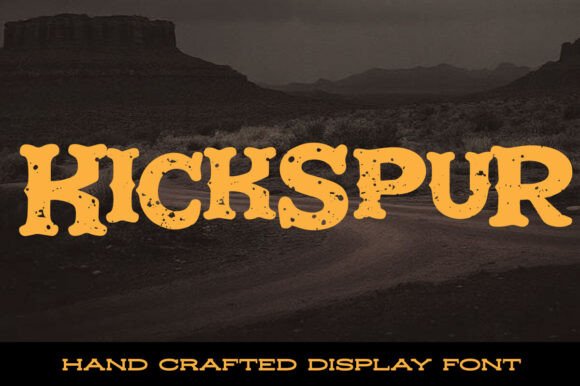 Kickspur: The Bold Frontier Font for Gritty Design Projects