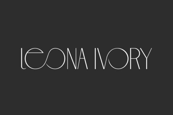 Leona Ivory: A Modern Typeface for Elegant Design