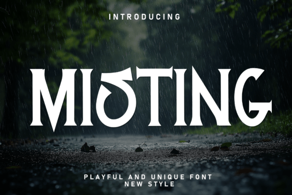 Misting: A Whimsical Font for Memorable Designs