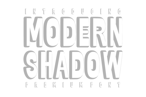 Modern Shadow: A Bold Display Font for High-Impact Design
