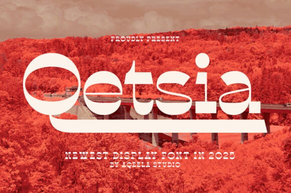 Qetsia: Retro Display Font with Timeless Appeal