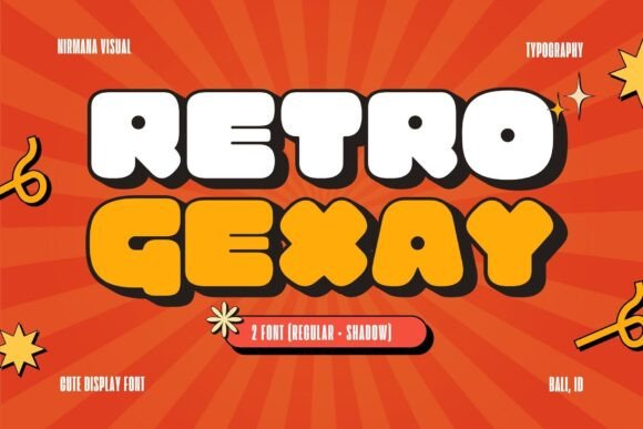 Retro Gexay: A Playful Journey Through Vintage Typography