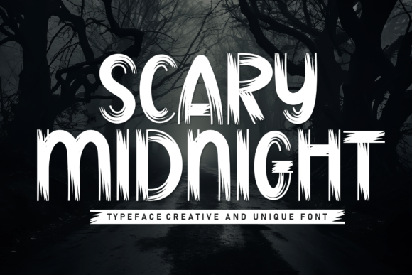 Scary Midnight: A Playful Font for Heartfelt Designs