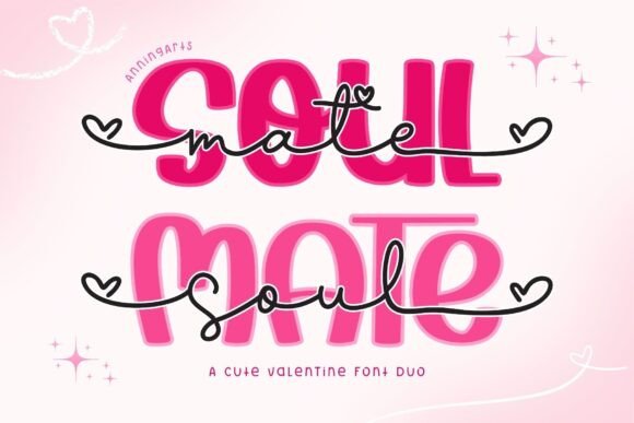 Soulmate Duo: The Perfect Font Pairing for Love and Romance