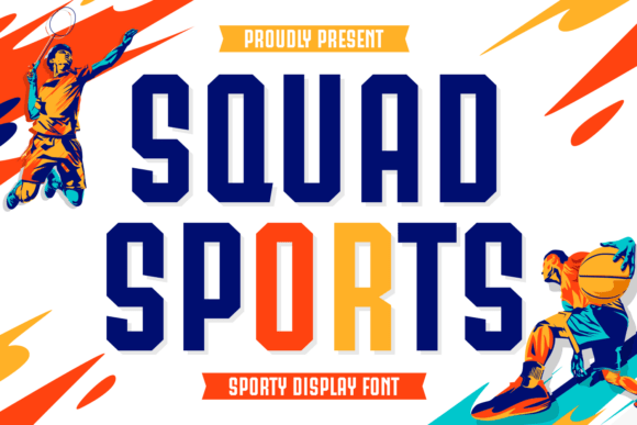Squad Sports: Elevate Your Athletic Design Projects with a Bold, Attention-Grabbing Font