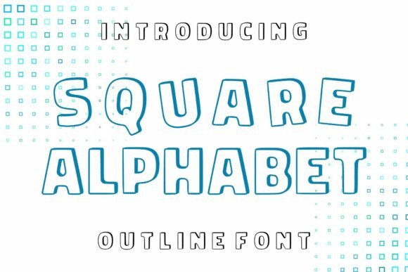Square Alphabet: A Modern Geometric Font for Dynamic Design Projects