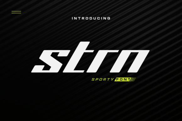 Strn: The High-Speed Typeface Built for Bold Branding and Dynamic Design