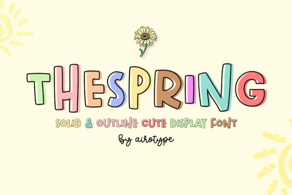 The Spring: A Festive Font That Brings Cuteness to Any Design