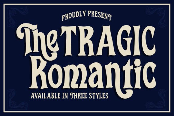 The Tragic Romantic: A Bold Brush Font Redefining Creative Typography